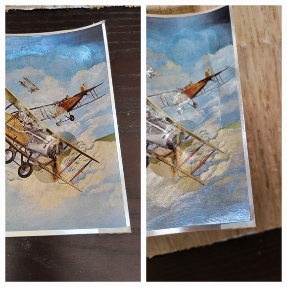 Set of 2 Dufex Foil WWI Fighter Planes Color Etched Art Print #156052 & #156050 - Picture 2 of 4